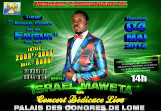 Togo : Israel Maweta en concert dédicace !