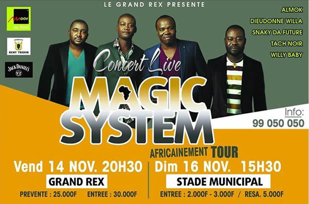 Togo : Concert géant du groupe Magic System à Lomé