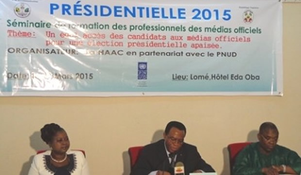 Présidentielle 2015 : Des journalistes des médias publics en formation