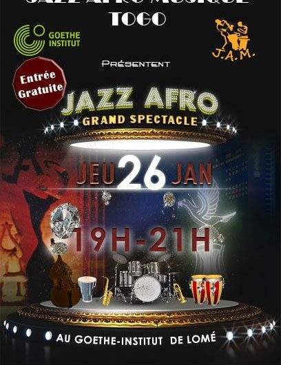 Jazz afro musique Togo à l’institut Goethe ce 26 janvier