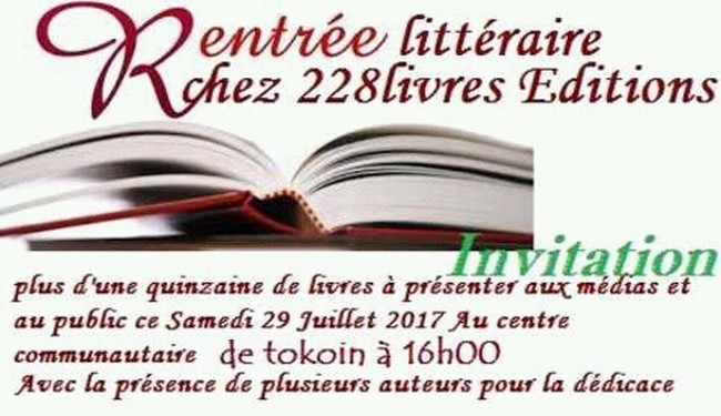 Togo : 228 Livres fait sa rentrée littéraire ce samedi