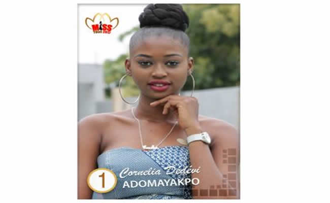 ADOMAYAKPO Cornelia Dédévi Ayaba Élue Miss Togo 2017