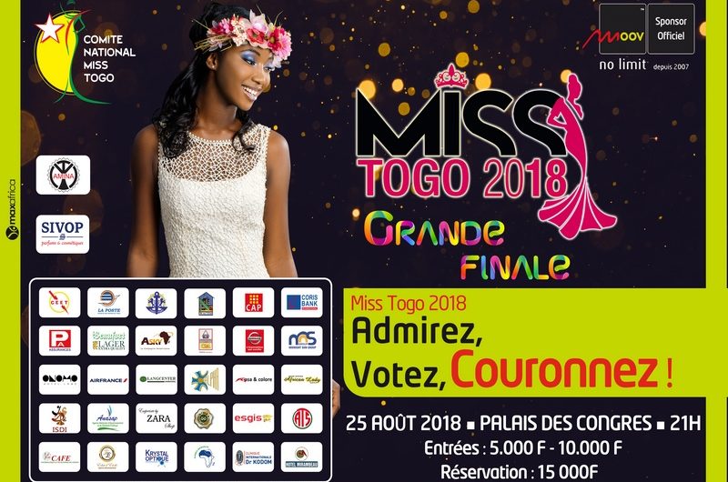 Miss Togo 2018 : C’est ce 25 Août au palais des congrès de Lomé