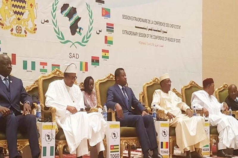 Faure Gnassingbé a parlé du PND à ses paires au sommet de la CEN-SAD à N’Djamena.