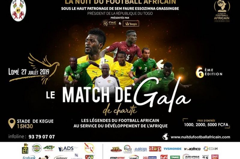 Faure Gnassingbé offre le match de gala entre légendes togolaises et africaines au public togolais.